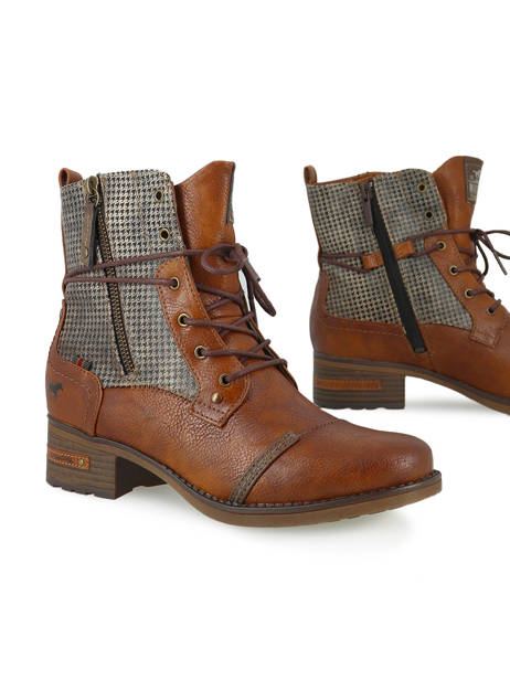 Enkellaarsjes Mustang Bruin women 1229510 ander zicht 3