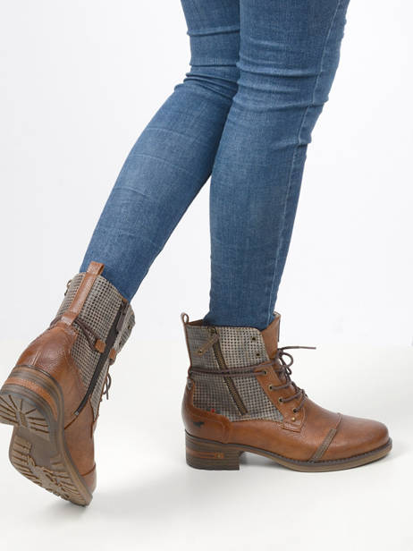 Enkellaarsjes Mustang Bruin women 1229510 ander zicht 1