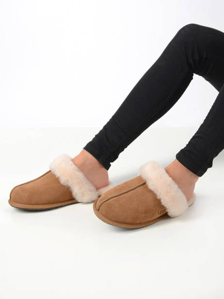 Scuffette Ii Pantoffels Uit Leder Ugg Bruin women 1106872 ander zicht 2