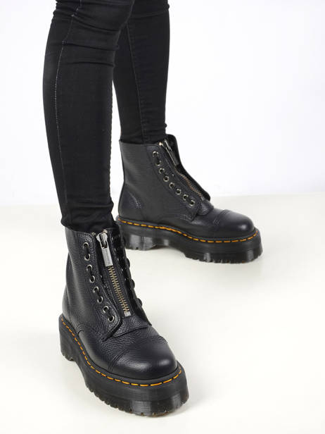 Sinclair Enkellaarsjes Uit Leder Dr martens Zwart women 22564001 ander zicht 2