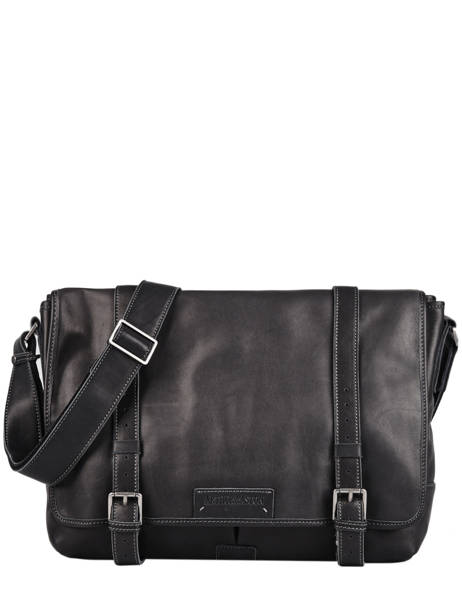 Messenger Tas Arthur Leder Arthur & aston Zwart johany 15