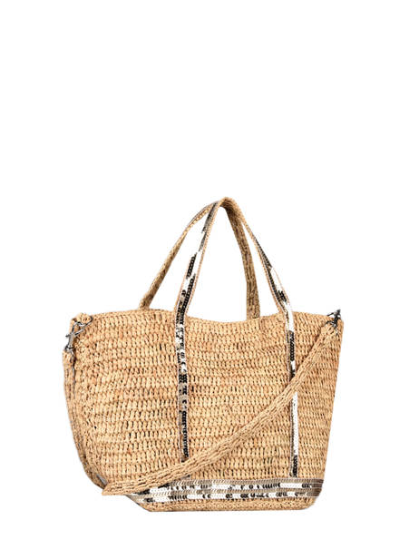 Handtas Le Cabas Raffia Pailletten Vanessa bruno Beige cabas raphia 64V40435 ander zicht 3