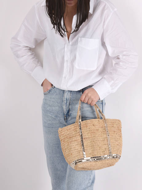 Handtas Le Cabas Raffia Pailletten Vanessa bruno Beige cabas raphia 64V40435 ander zicht 1