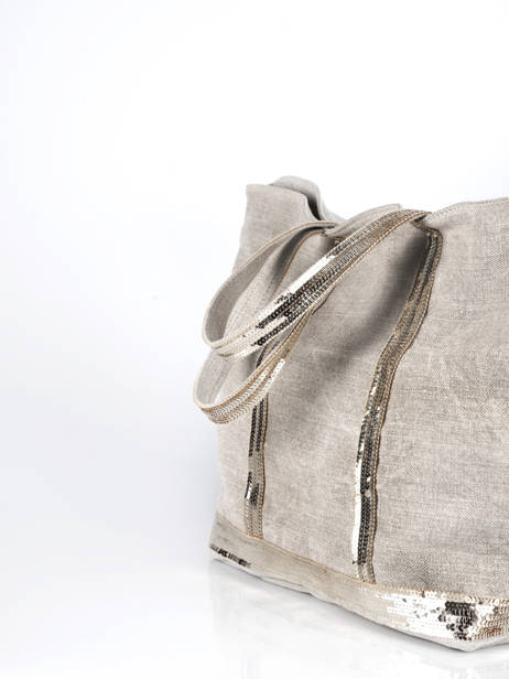 Handtas L Le Cabas Linnen Pailletten Vanessa bruno cabas lin 31V40315 ander zicht 2