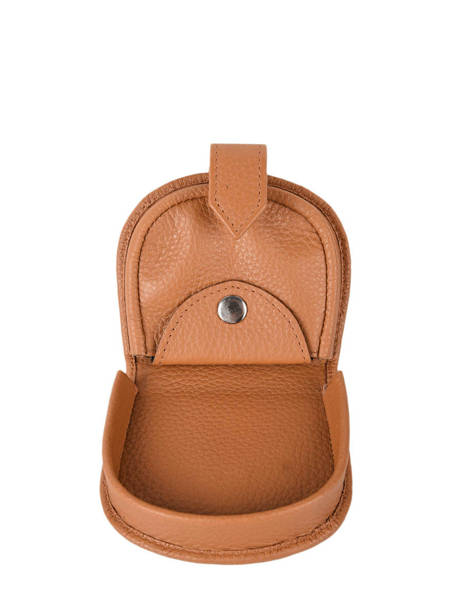 Portemonnee Caviar Leder Crinkles Bruin caviar 14039 ander zicht 1