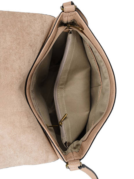 Cross Body Tas Grained Flora & co Beige grained F8045 ander zicht 3