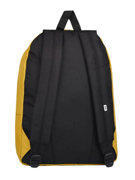 Rugzak 1 Compartiment Vans Geel backpack VN0A3UI6 ander zicht 3