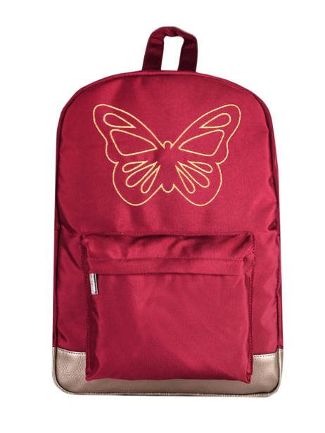 Rugzak 1 Compartiment Caramel et cie Rood fille - SACADO-F
