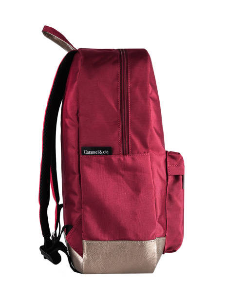 Rugzak 1 Compartiment Caramel et cie Rood fille - SACADO-F ander zicht 2