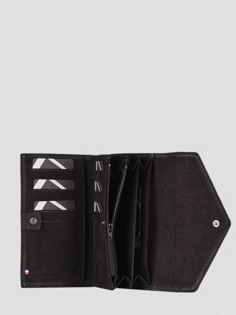 Portefeuille Leder Etrier Zwart etincelle nubuck EETN701 ander zicht 1