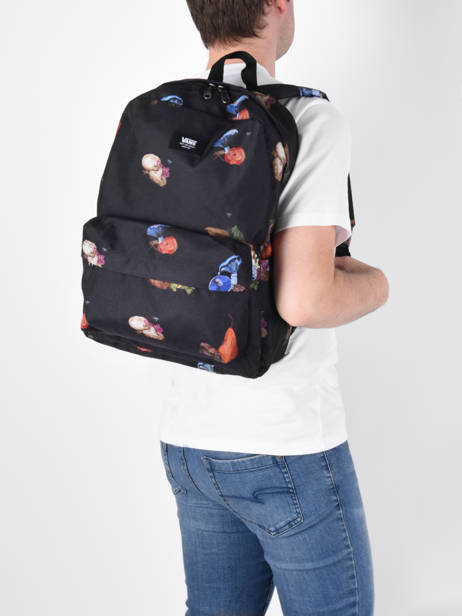 Rugzak 1 Compartiment Vans Zwart backpack VN0A5KHQ ander zicht 3