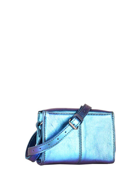 Cross Body Tas Mini Indispensable Scarabee Leder Paul marius Blauw scarabee MINISCA ander zicht 4