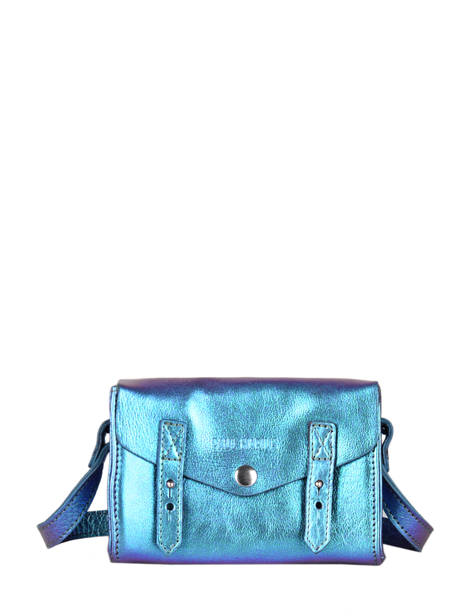 Cross Body Tas Mini Indispensable Scarabee Leder Paul marius Blauw scarabee MINISCA ander zicht 1