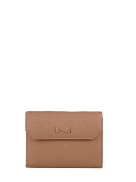 Portefeuille Original N 2 Compartimenten Leder Nathan baume Bruin original n 413N