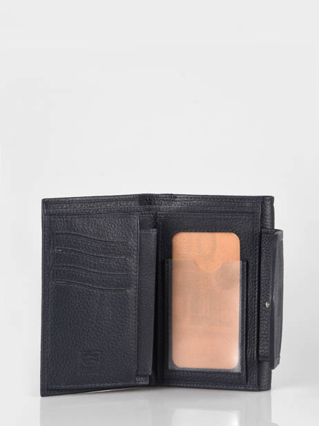 Portefeuille Leder Crinkles Blauw caviar 15020 ander zicht 1