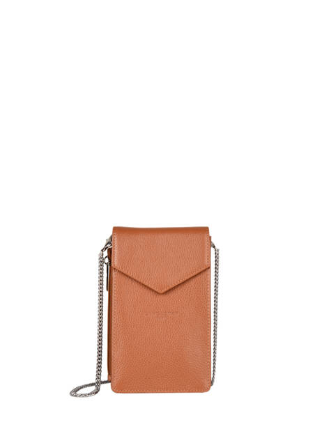 Telefoontasje FoulonnÃ© Pia Leder Lancaster Bruin foulonne pm 27