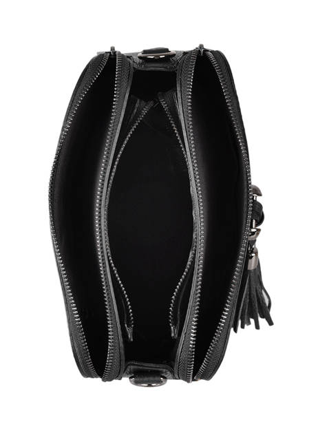 Cross Body Tas Caviar Leder Milano Zwart caviar CA21101 ander zicht 3