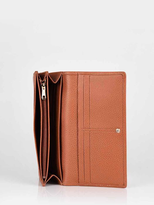 Longchamp Le foulonné Portefeuille Bruin