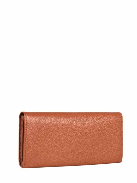 Longchamp Le foulonné Portefeuille Bruin