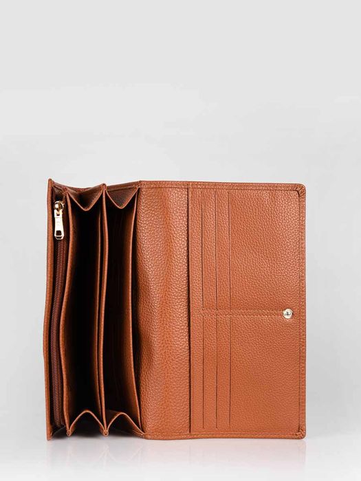 Longchamp Le foulonné Portefeuille Bruin
