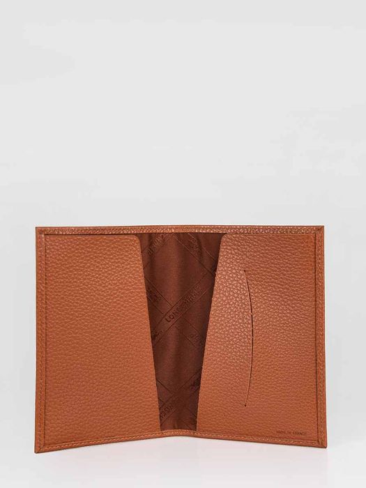 Longchamp Le foulonné Papierhouder Bruin