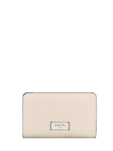 Portefeuille Met Rits Ninon Leder Lancel Beige ninon A11123