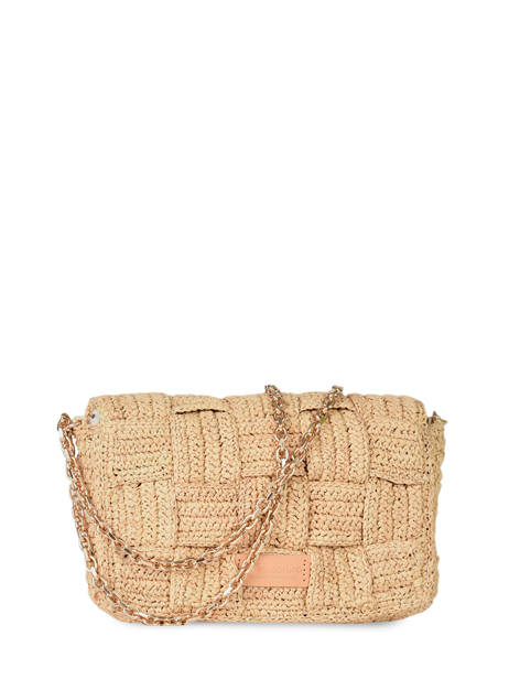 Cross Body Tas Moon Damier Raffia Vanessa bruno Beige moon raphia 68V40533 ander zicht 4