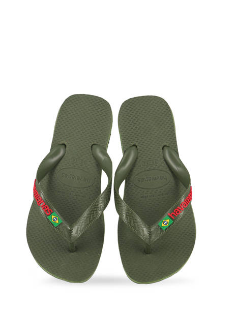 Teenslippers Brazil Logo Havaianas Groen sandales / nu-pieds 4110850B