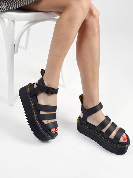 Sandalen Met Platformzool Blaire Quad Hydro Leder Dr martens Zwart women 27296001 ander zicht 2