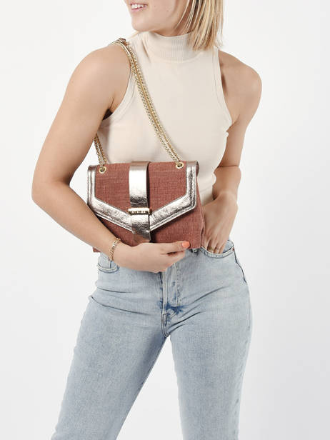 Cross Body Tas M Jana Linnen Etrier Rood jana lin EJLI002M ander zicht 1