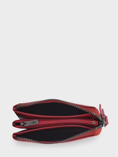 Portefeuille Foulonné Leder Yves renard Rood foulonne 29460 ander zicht 1