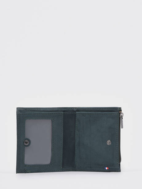 Portemonnee Etincelle Nubuck Leder Etrier Groen etincelle nubuck EETN810 ander zicht 1