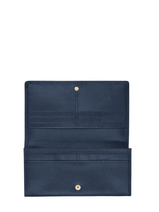 Longchamp Le foulonné Portefeuille Blauw