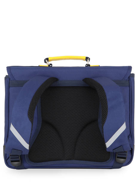 Boekentas 2 Compartimenten Caramel et cie Blauw fier GA ander zicht 4