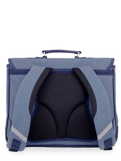 Boekentas 2 Compartimenten Caramel et cie Blauw fier GA ander zicht 4