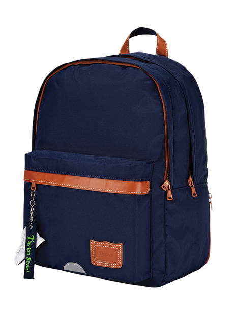 Rugzak 2 Compartimenten Tann's Blauw les fantaisies g - 22-63111 ander zicht 4