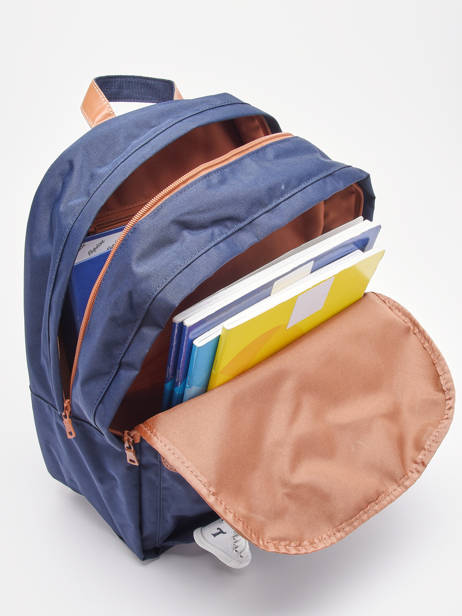 Rugzak 2 Compartimenten Tann's Blauw les fantaisies g - 22-63111 ander zicht 3
