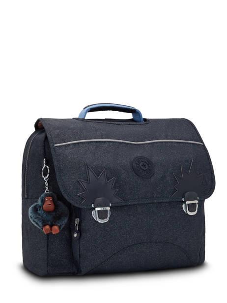 Boekentas 2 Compartimenten Kipling Blauw back to school K00082 ander zicht 2