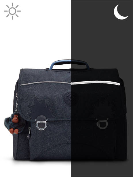 Boekentas 2 Compartimenten Kipling Blauw back to school K00082 ander zicht 5