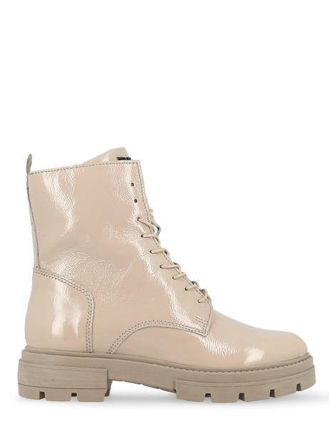 Boots Uit Leder Mjus Beige women M79258