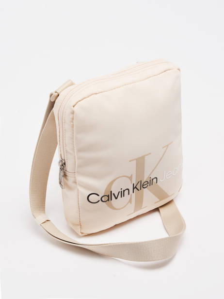 Cross Body Tas Calvin klein jeans Beige sport essentials K509357 ander zicht 2