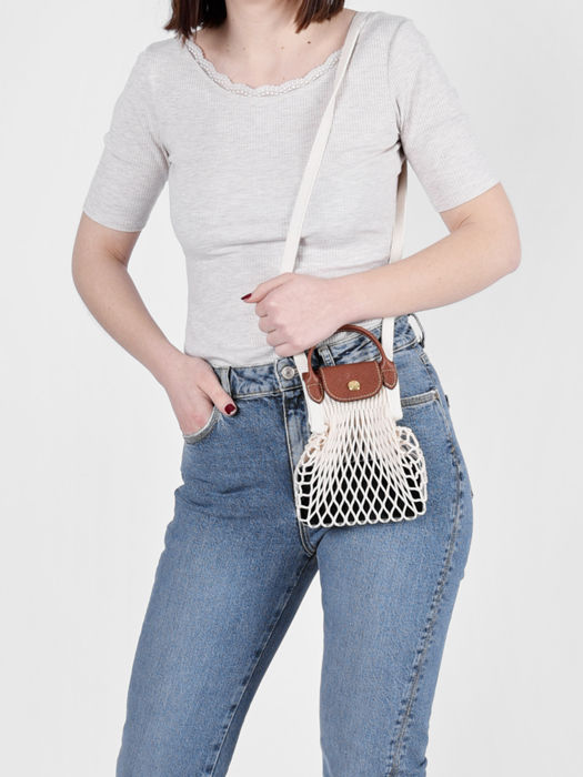 Longchamp Le pliage filet Cross bodytas Beige
