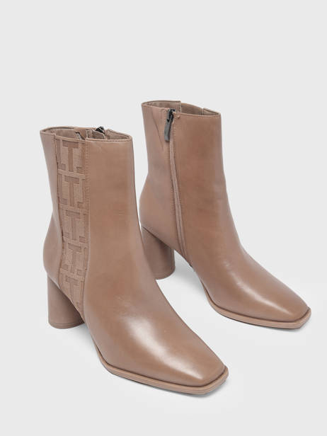 Enkellaarsjes Met Hak Uit Leder Tamaris Beige women 29 ander zicht 4