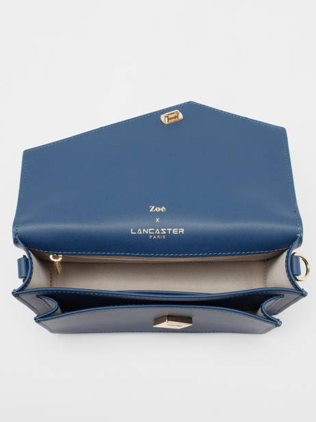 Cross Body Tas Zoé Leder Lancaster Blauw zoe 10 ander zicht 3