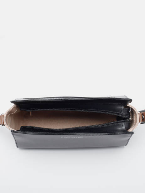 Cross Body Tas Smooth Leder Lancaster Zwart smooth 437-02 ander zicht 3