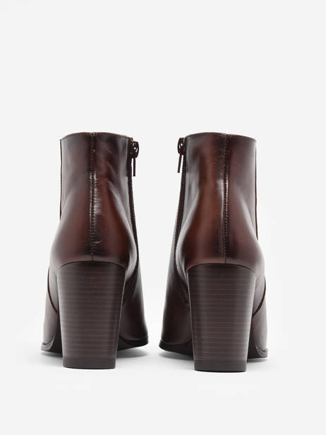 Enkellaarsjes Uit Leder Folie's Bruin women - 000302CA ander zicht 4