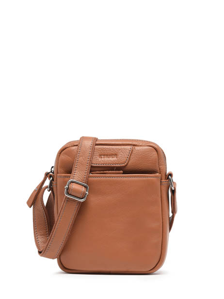 Cross Body Tas S FoulonnÃ© Leder Etrier Bruin foulonne EFOU729S