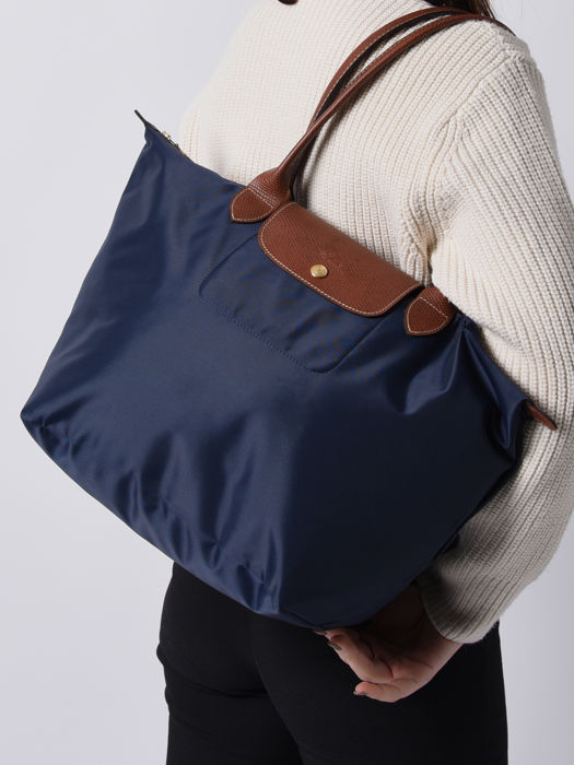 Longchamp Le pliage original Schoudertas Blauw