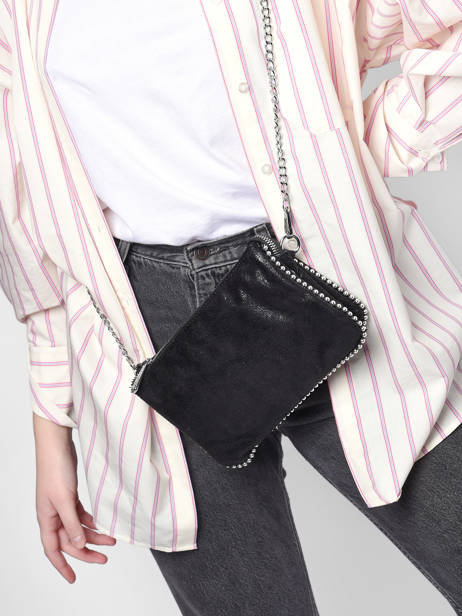 Cross Body Tas Perle Gallantry Zwart perle KJ62015 ander zicht 1