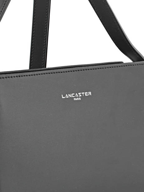 Cross Body Tas Smooth Leder Lancaster Zwart smooth 437-02 ander zicht 2